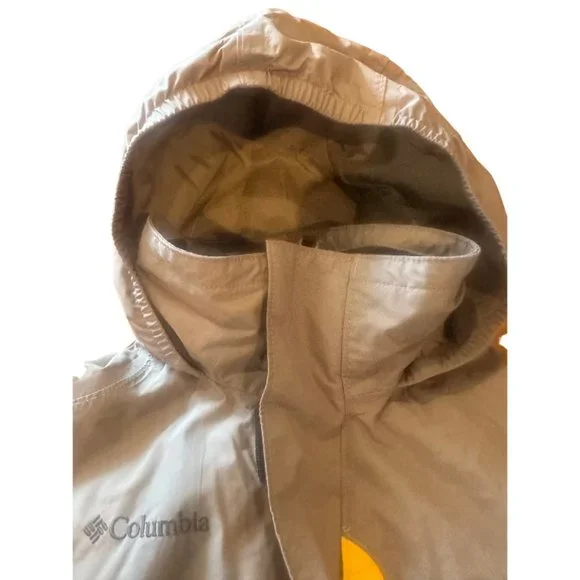 Columbia Core Interchange Gray/Gold youth 8 Lined Jacket RN69724 CA05367